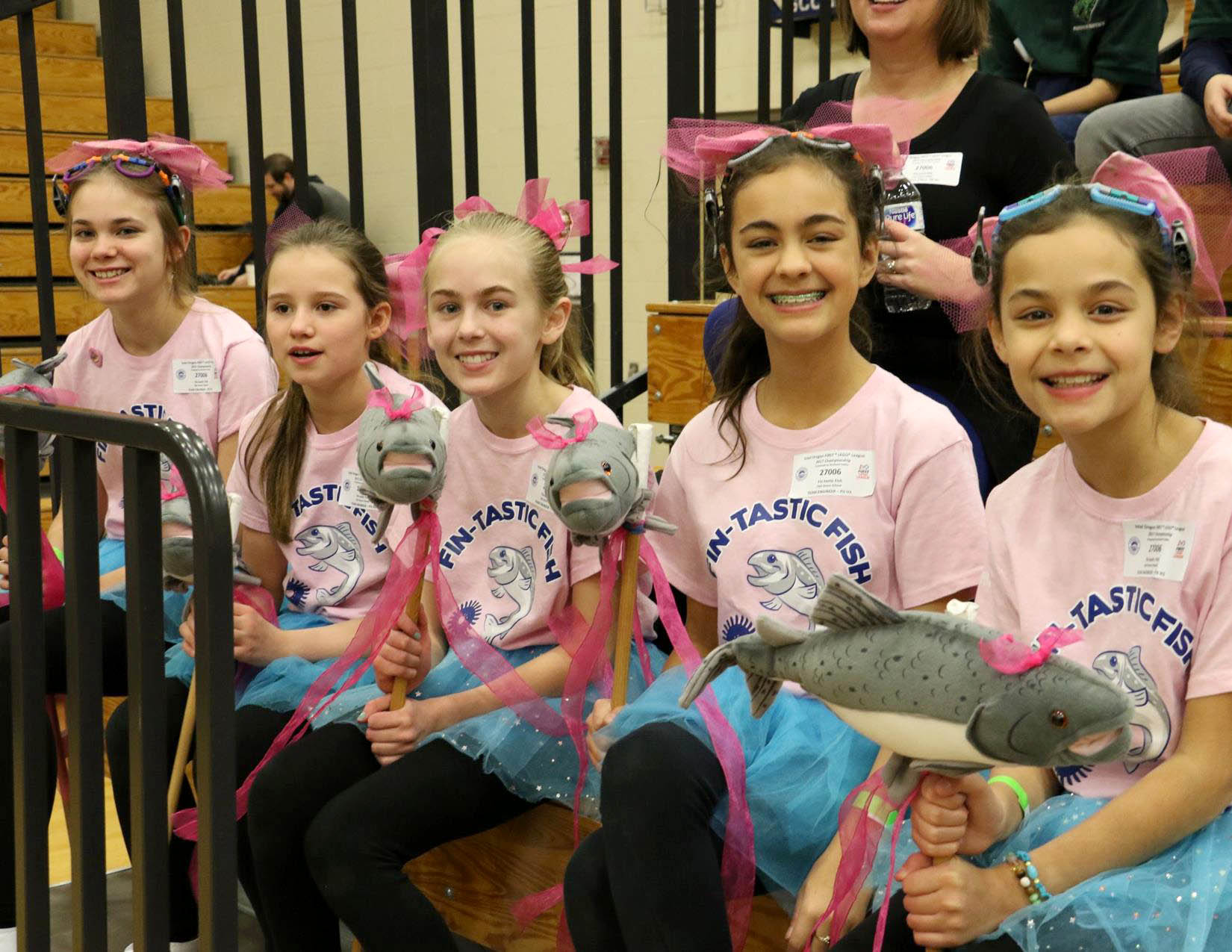 The Fin-tastic Fish team at the state championship competition.