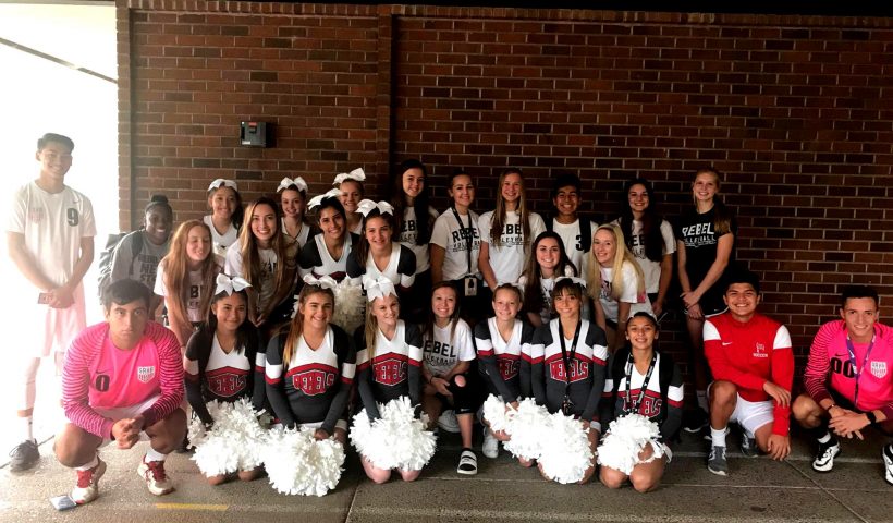 South Albany High School cheer team photo