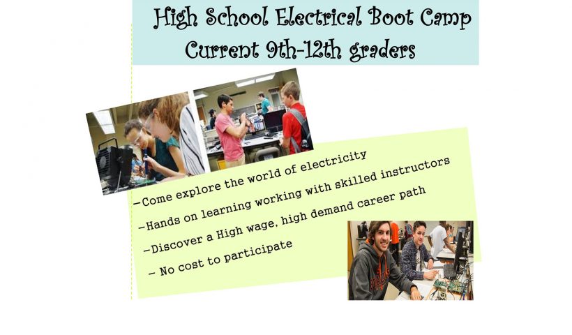 High School electrical boot camp.