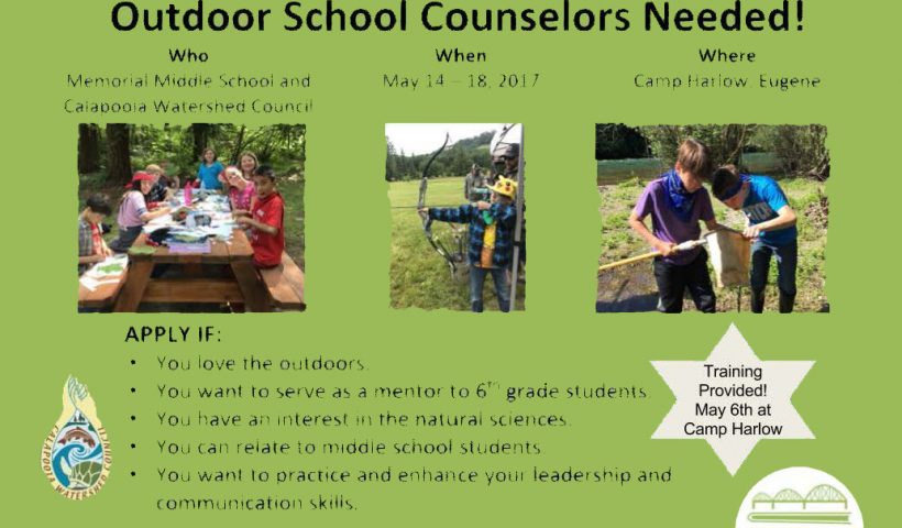 Outdoor School Counselors Needed!
