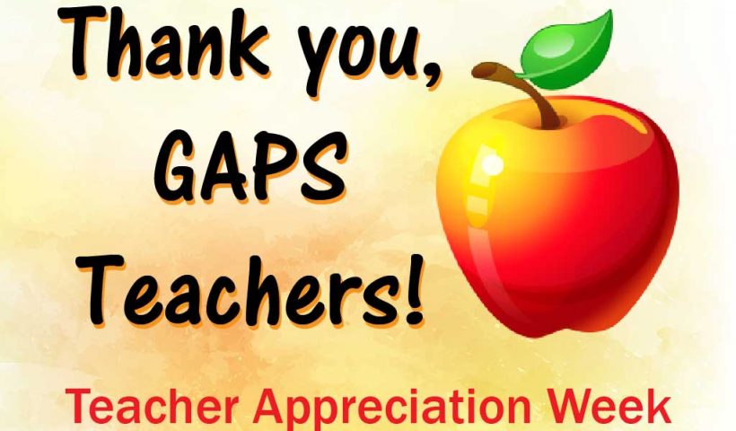 Teacher Appreciation Week image with apple