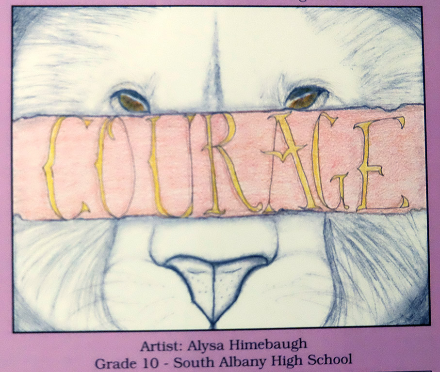 "Courage" drawing by Alysa Himebaugh