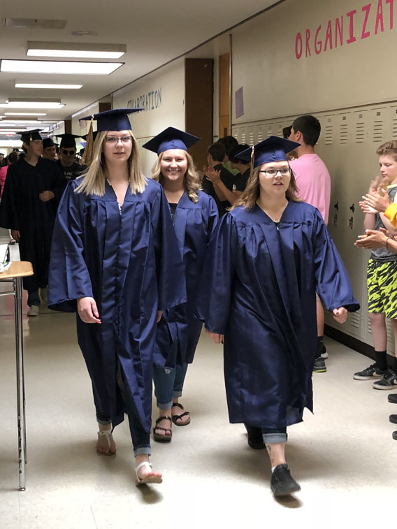 Parade of Graduates at North Albany Middle School