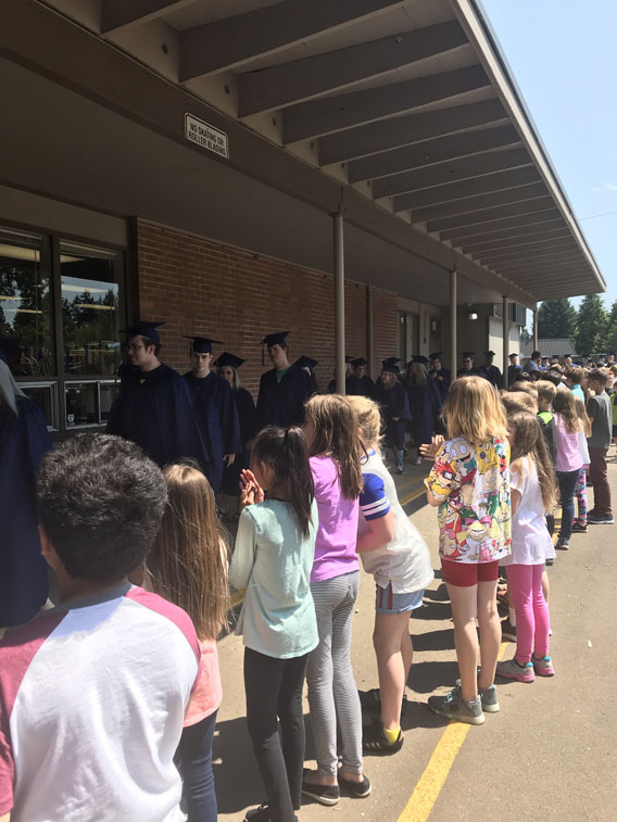 Parade of Graduates at North Albany Elementary School