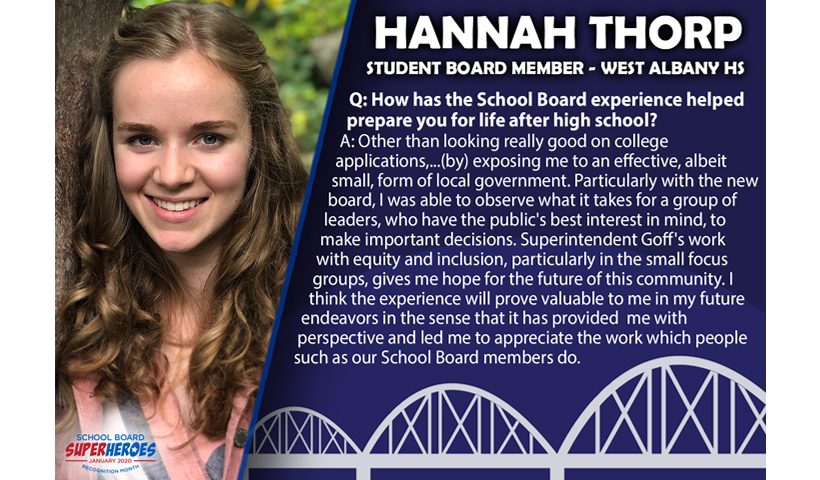 Hannah Thorp Q&A graphic