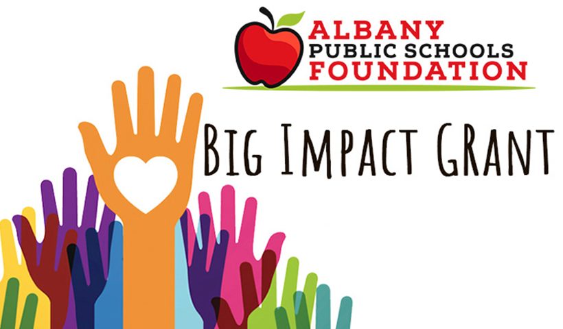 Big Impact Grant hands logo