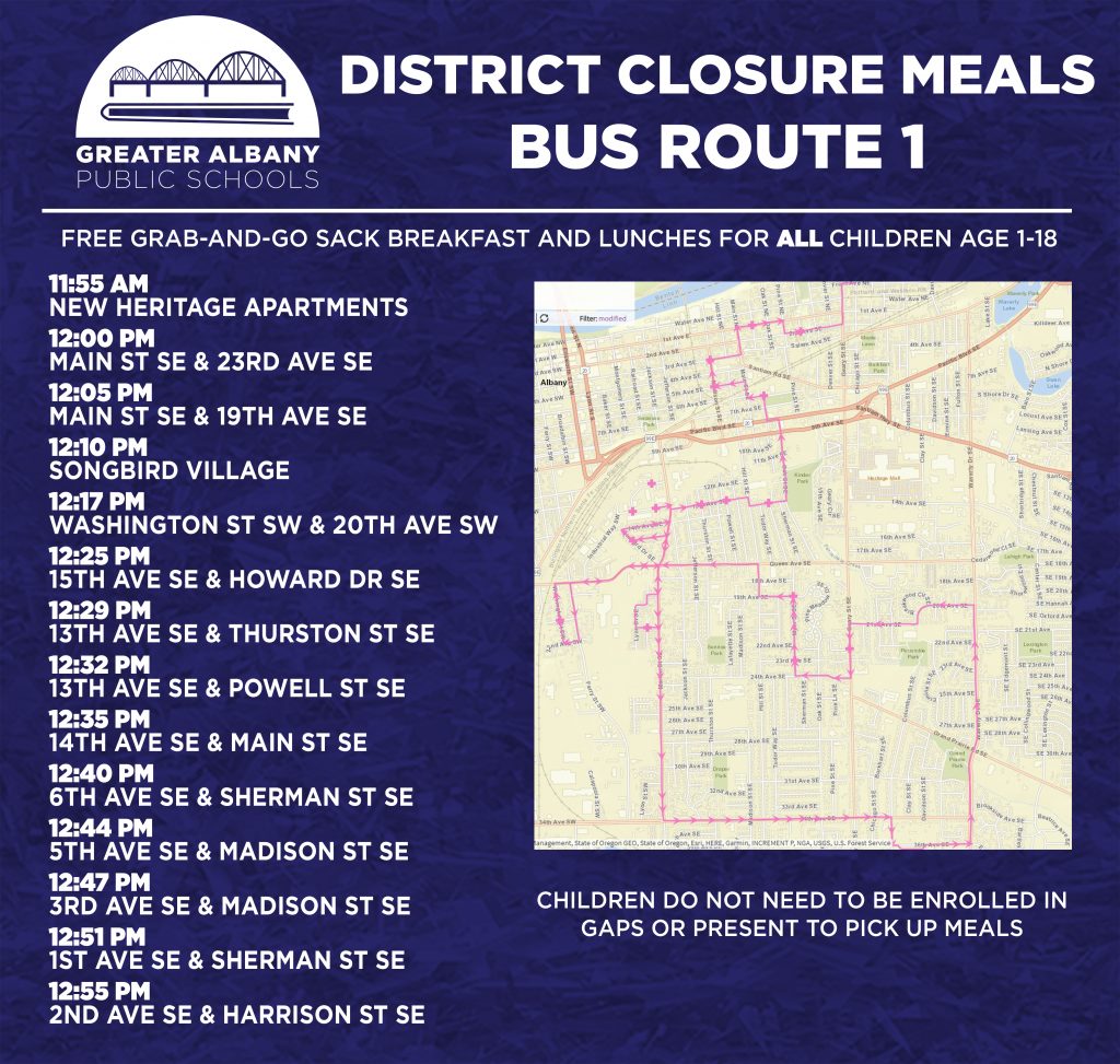 Meal Bus Route 1