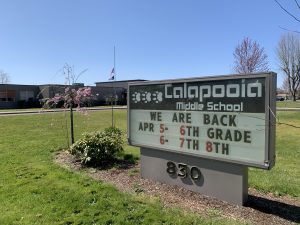 Calapooia welcome back marquee