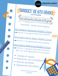 Spanish - Sixth Grade Bridges 2022 